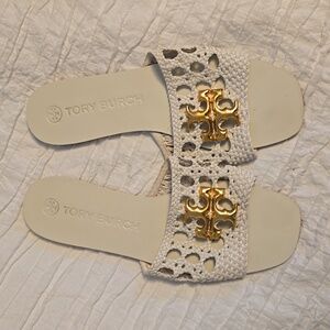 Tory Burch size 8 white sandals